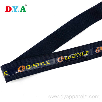 Colorful Brand Logo Gripper Knitted Elastic Band Tape